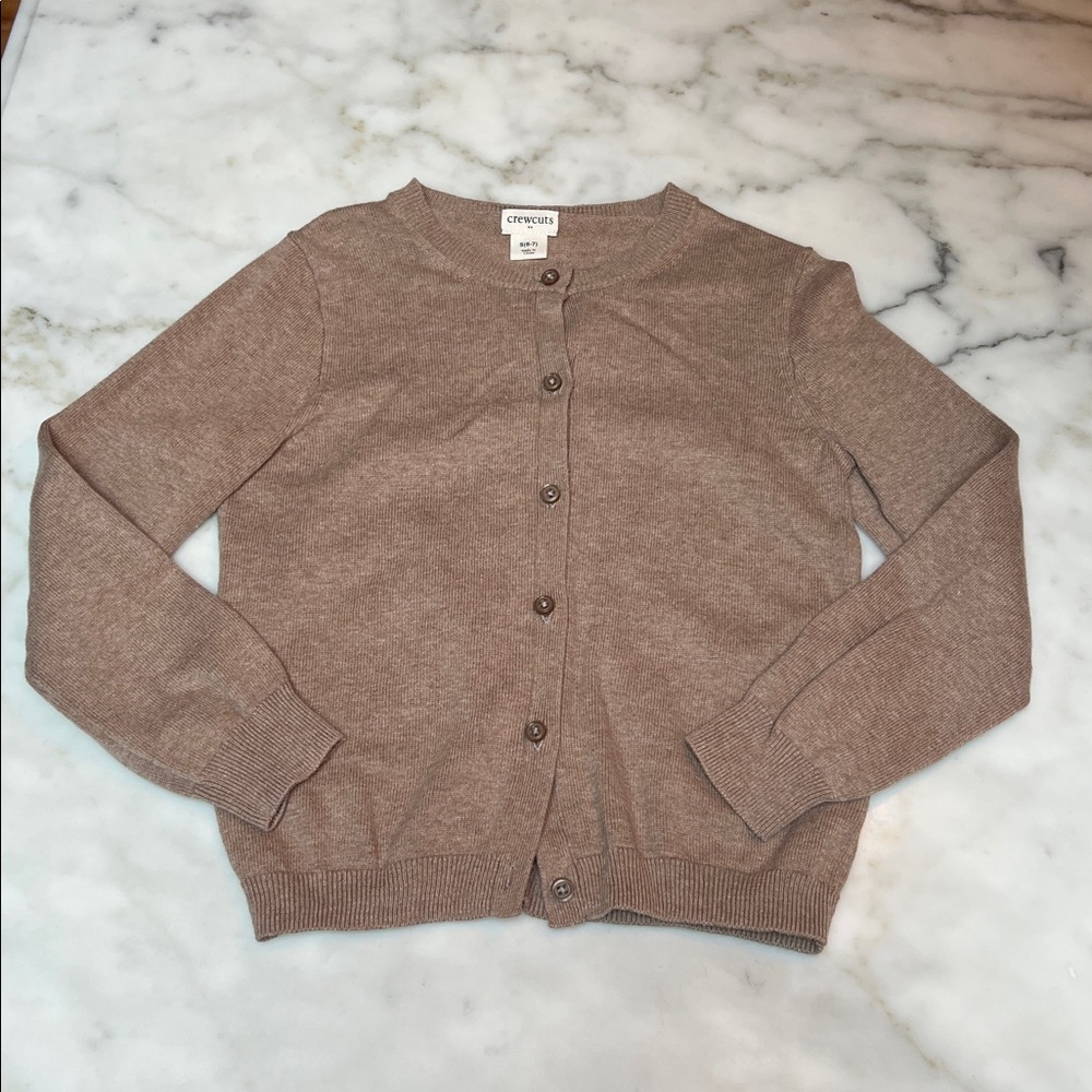 Crewcuts Girls Brown Cardigan Sweater - Picture 3 of 4